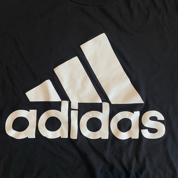 men’s adidas classic black logo performance tee - L - Picture 3 of 3